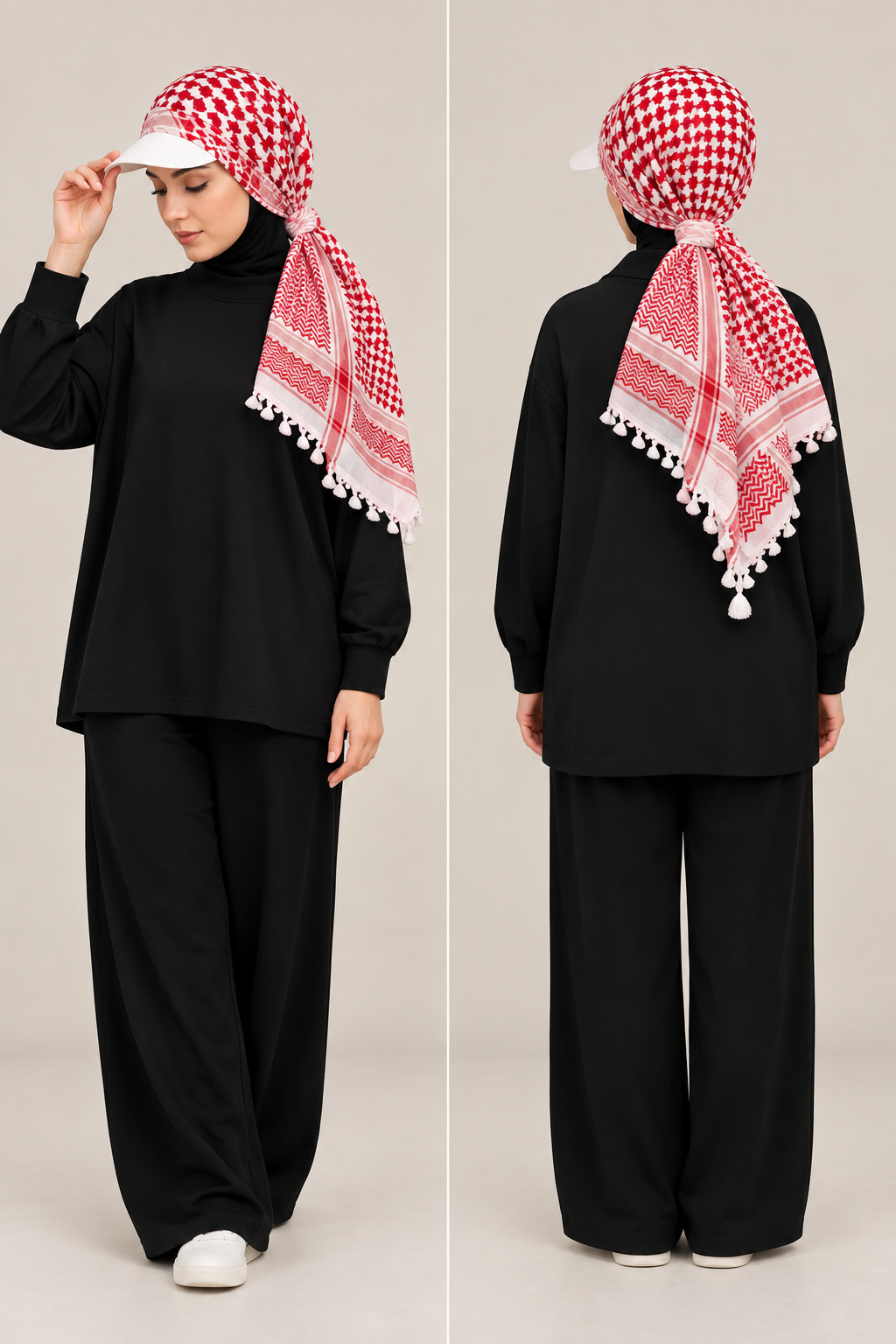 Keffiyeh Cap Hijab