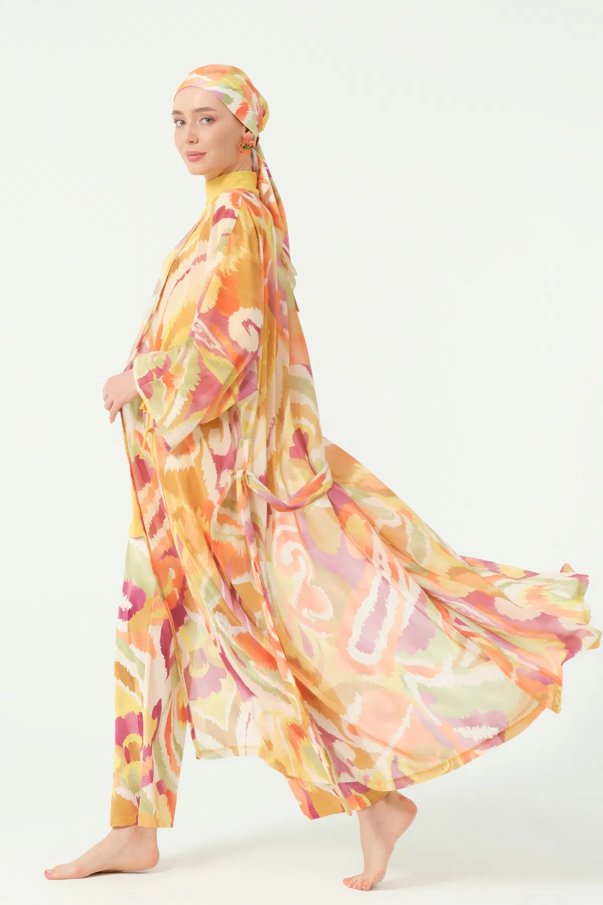 Blue Mirage Belted Pareo كاش مايو