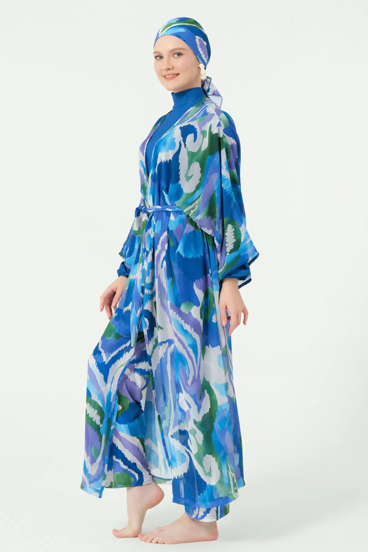 Blue Mirage Belted Paero Cashmayo