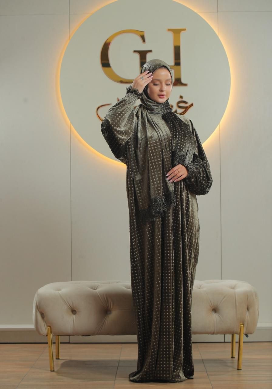 Dolka Velvet Prayer Abaya
