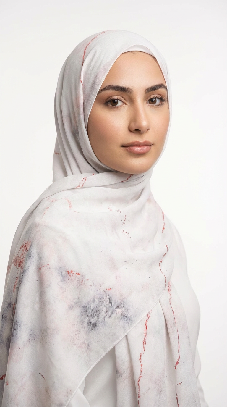 Colorway Chiffon shawl