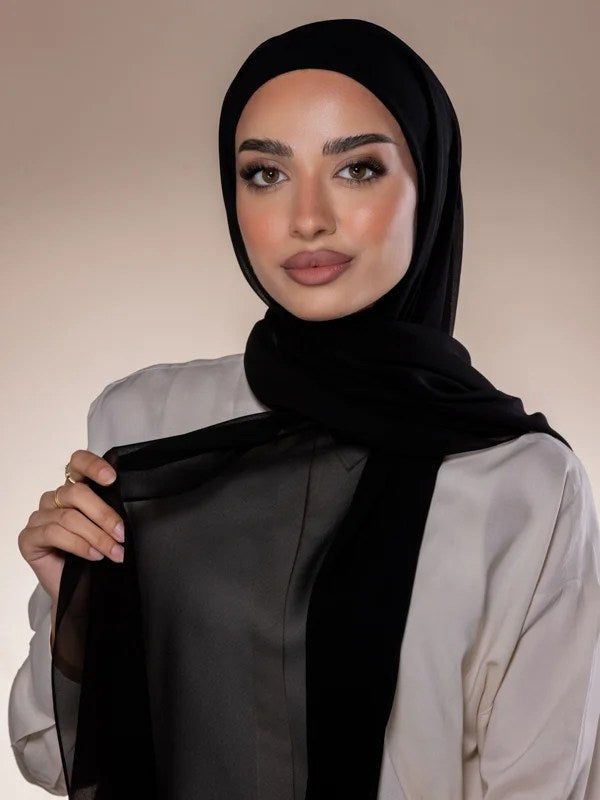 Chiffon Undercap Hijab 2in1