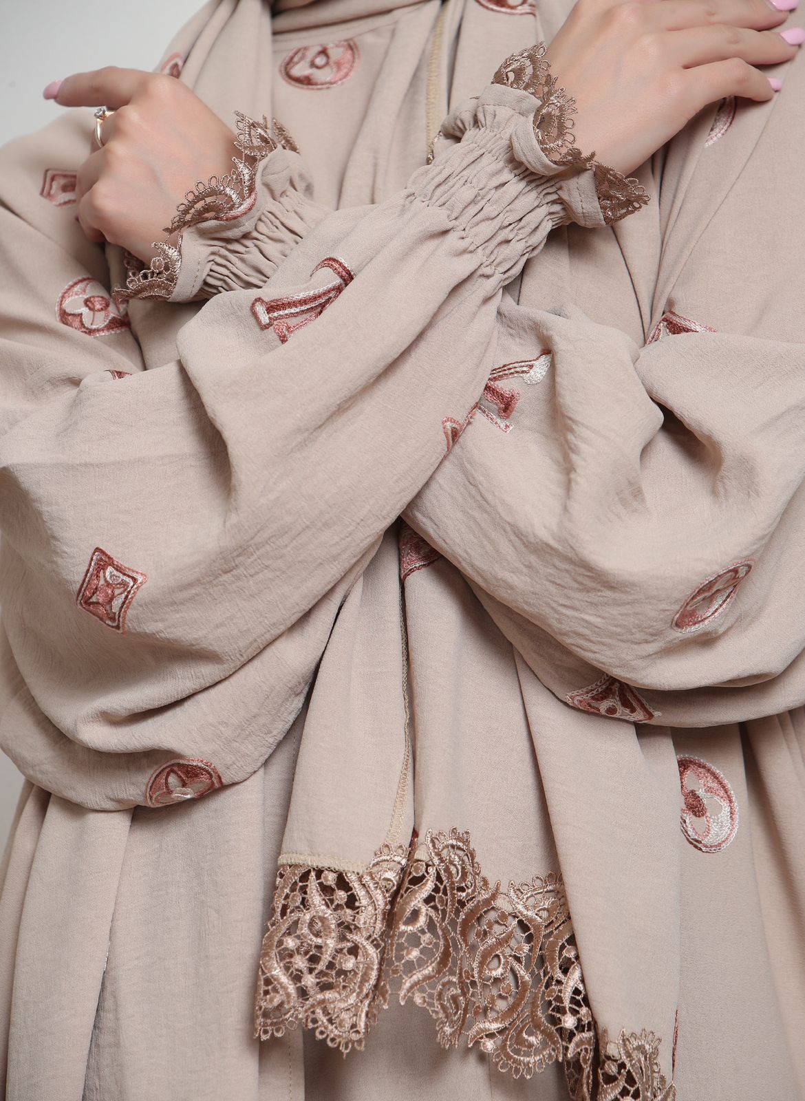 Brand Style Embroidered Prayer Abaya
