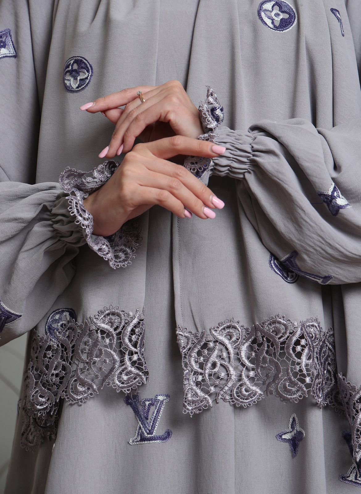 Brand Style Embroidered Prayer Abaya
