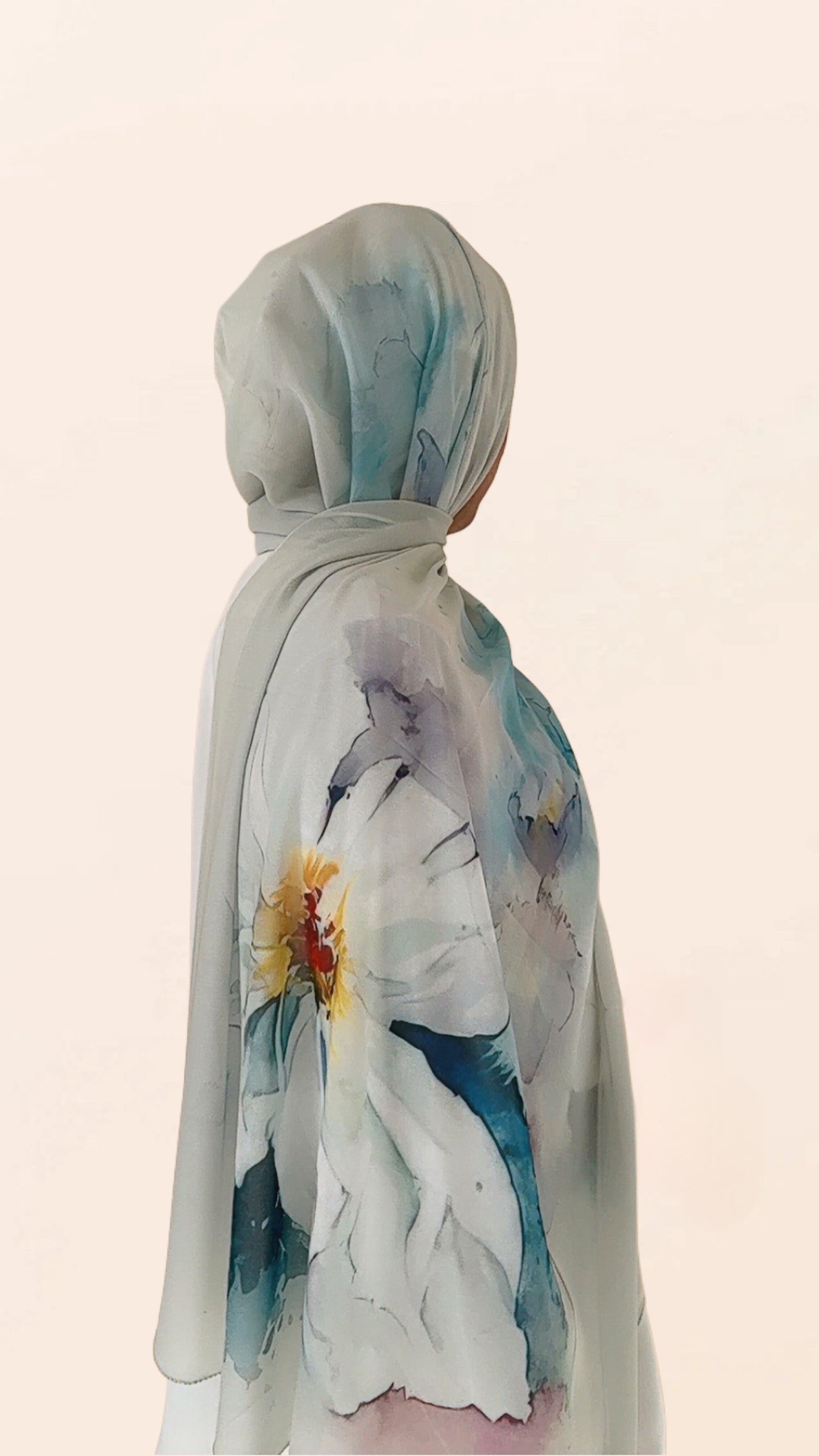 Daffodil Dreams Crepe Chiffon Hijab