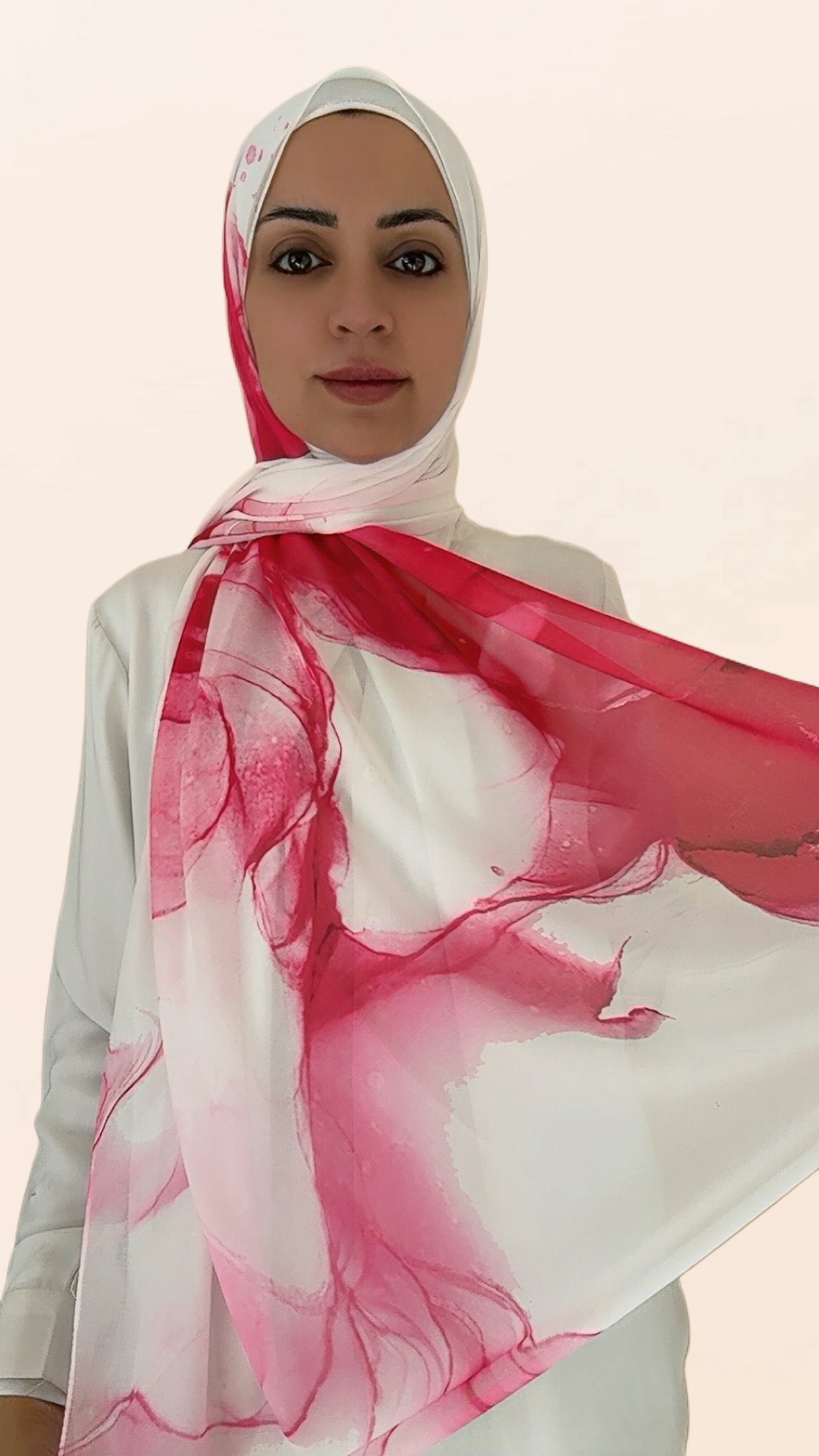 Fizzy Pink Crepe Chiffon Hijab