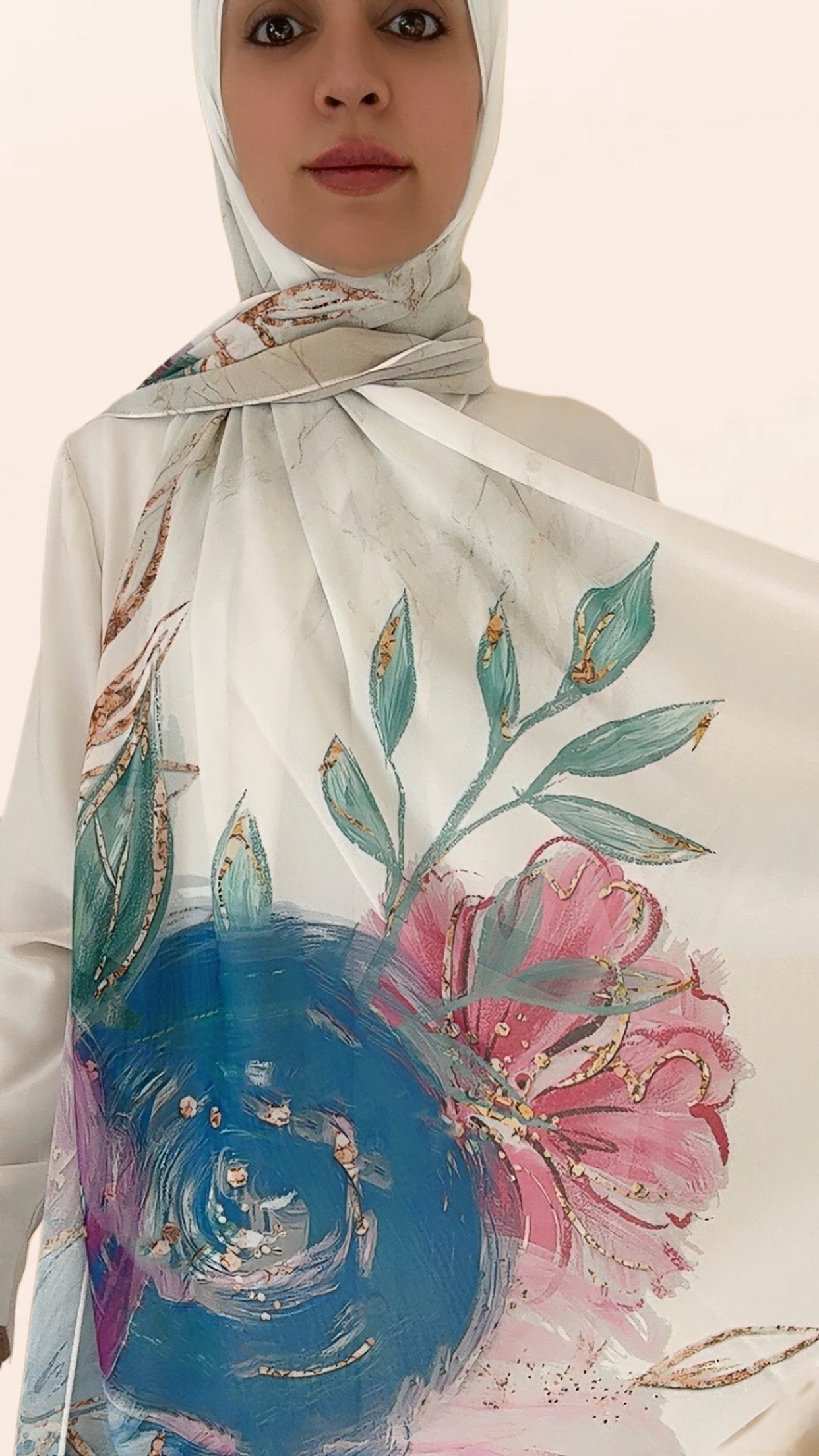 Morning Glory Crepe Chiffon Hijab