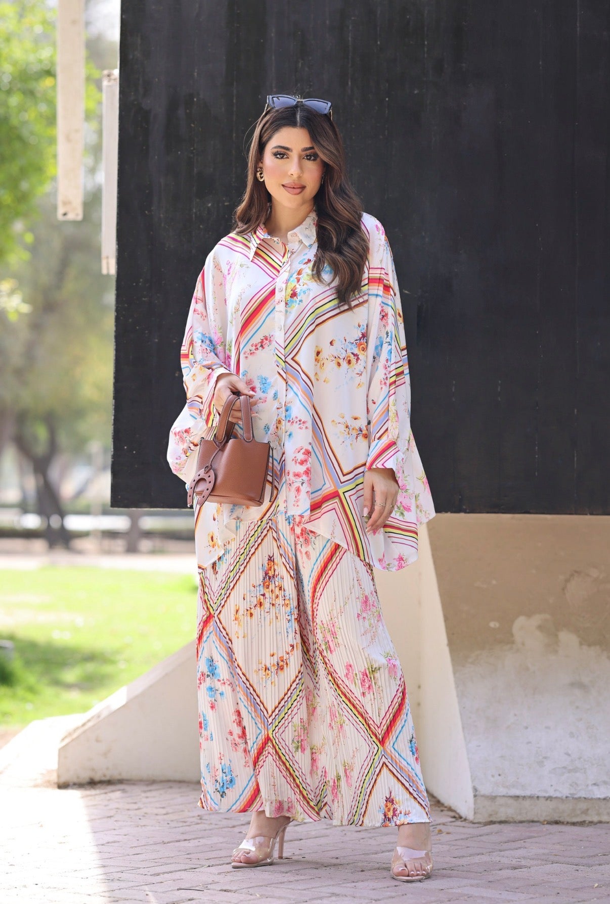 Blossom Set with Plissé Pant