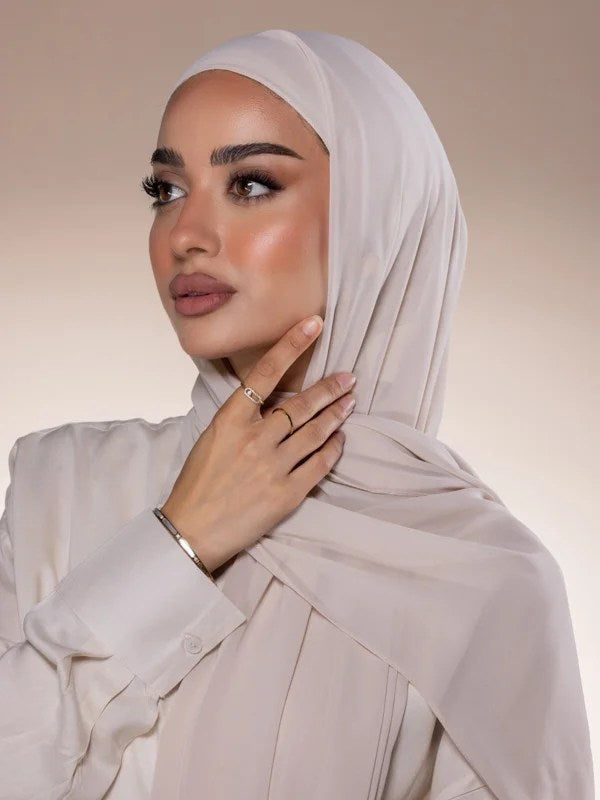 Chiffon Undercap Hijab 2in1