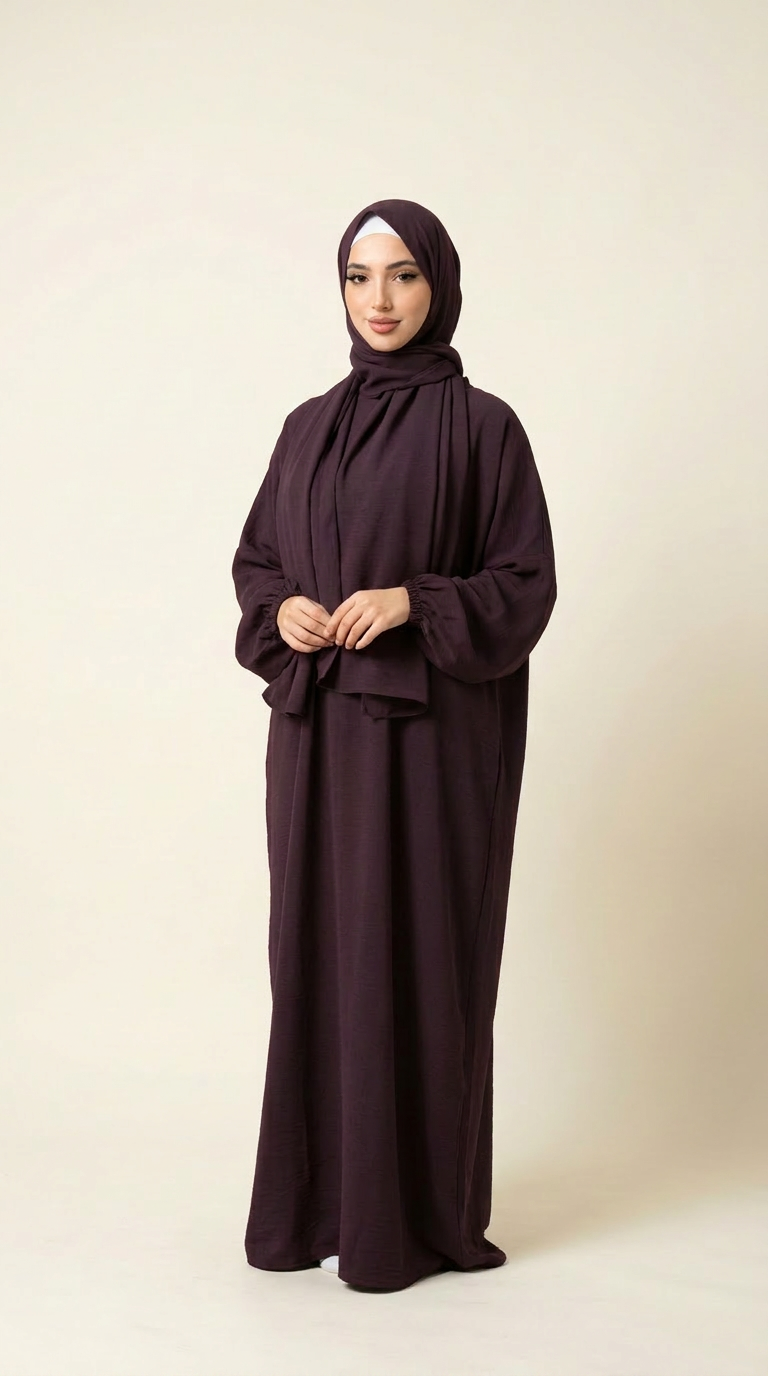 Basic Lace Free Classic Prayer Abaya