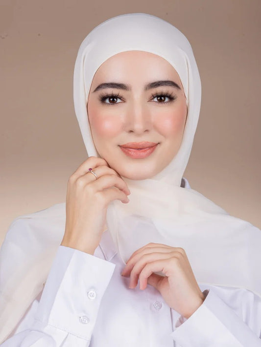 Chiffon Undercap Hijab 2in1