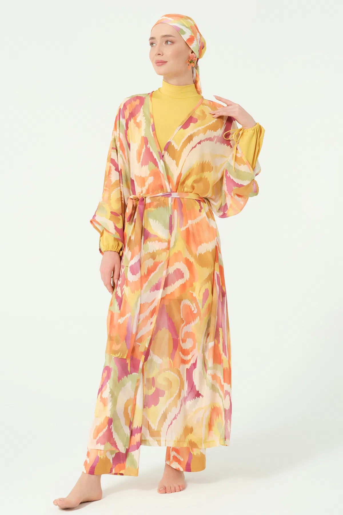 Ocean Breeze Belted Pareo كاش مايو