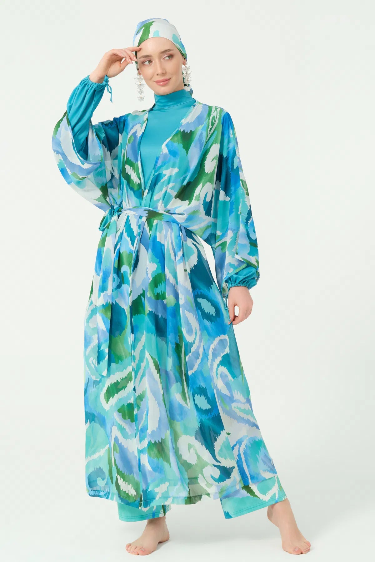 Ocean Breeze Belted Pareo كاش مايو