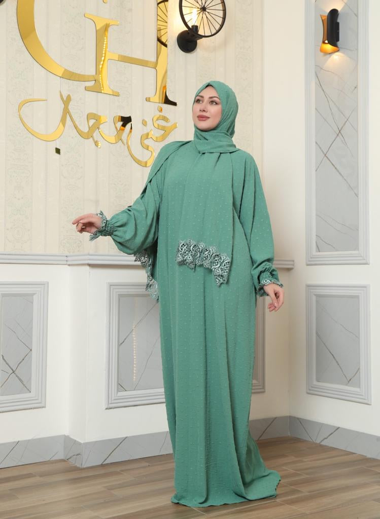 Dolka Dot Classic Prayer Abaya