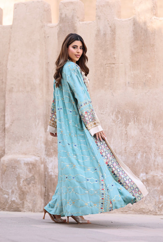 Al Farah Bisht (three colors) - بشت الفَرَح