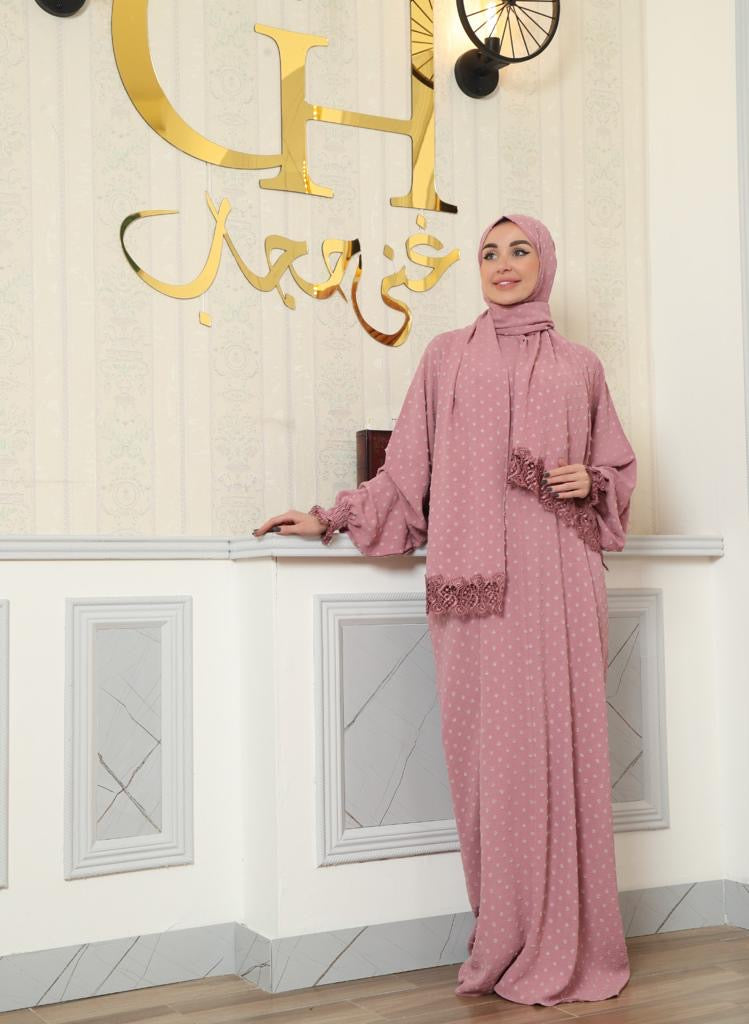Dolka Dot Classic Prayer Abaya