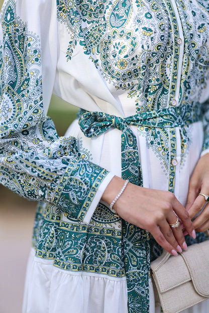 Camellia Dress with Belt