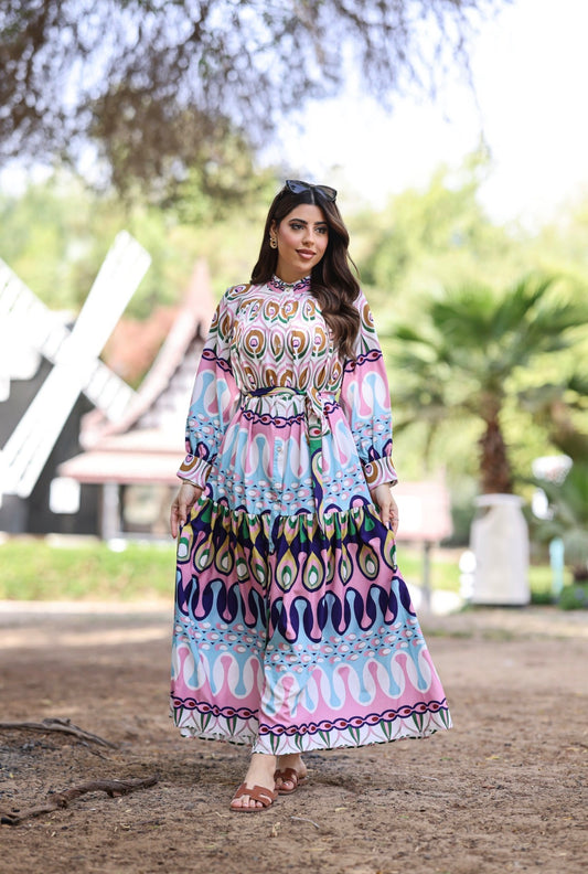 Peony Dress with Belt