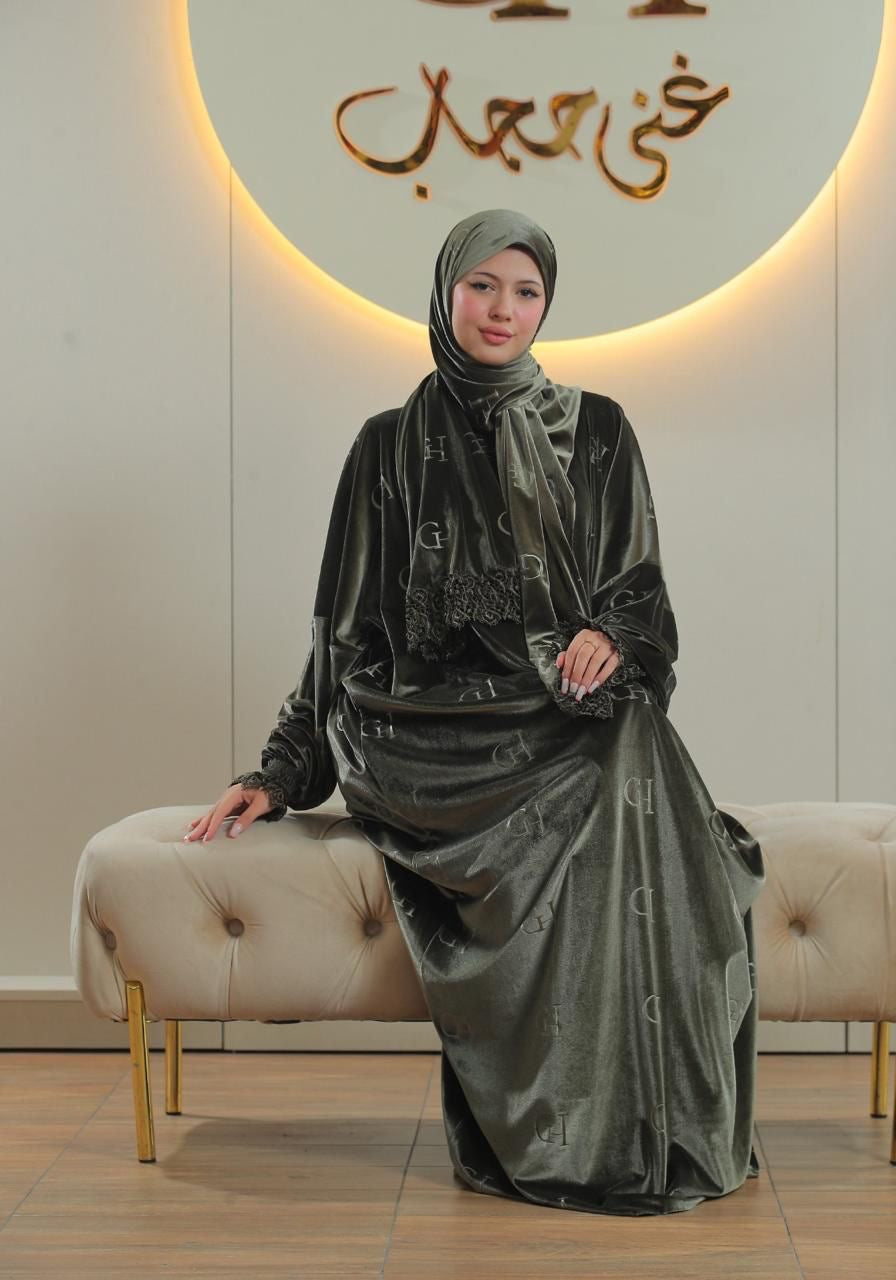 Signature Velvet Prayer Abaya