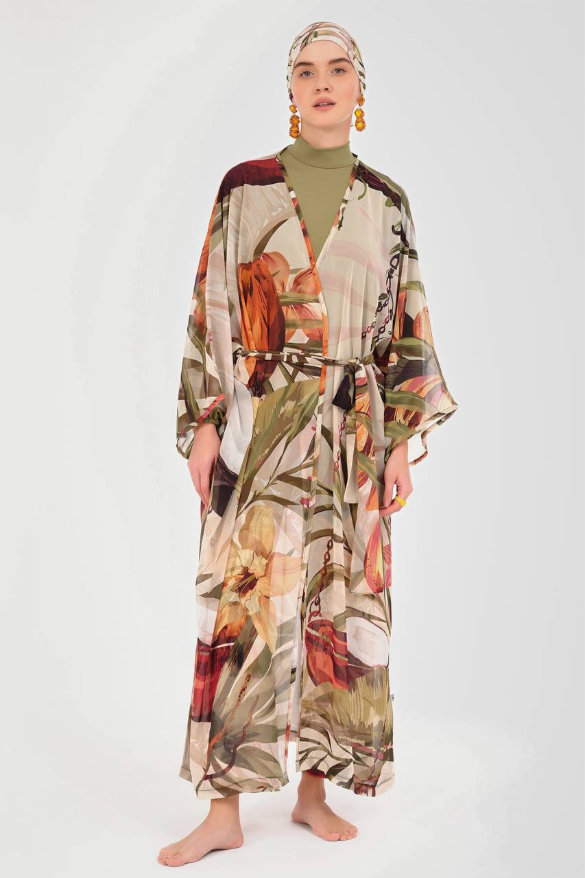 Golden Leaf Belted Paero Cashmayo