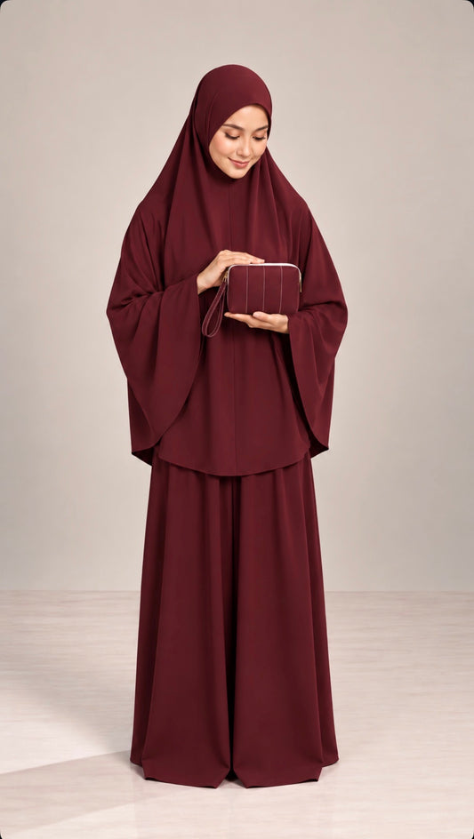 Prayer To Go Set - Burgundy