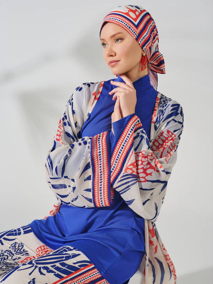 Blue Marine Belted Paero Cashmayo