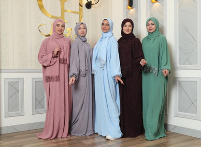 Dolka Dot Classic Prayer Abaya