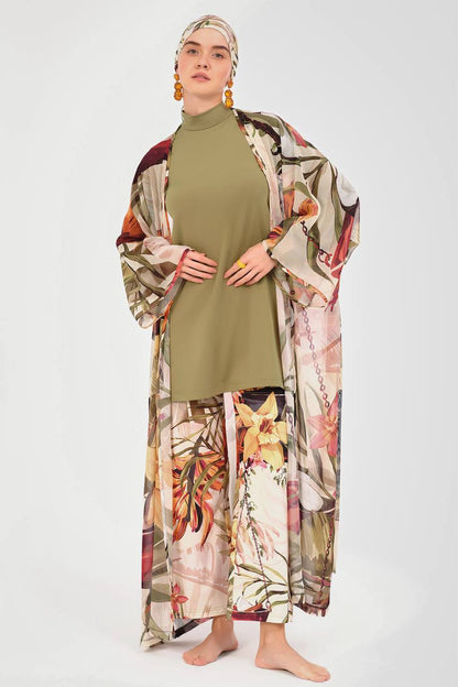 Golden Leaf Belted Paero Cashmayo
