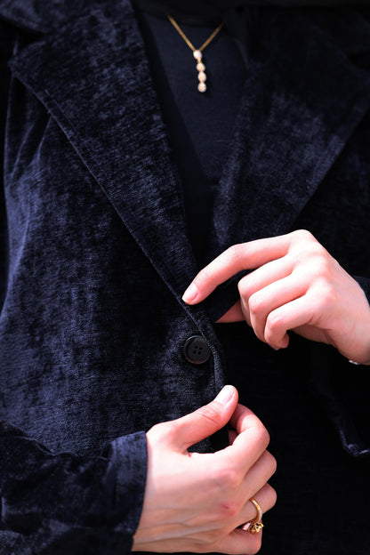 Velvet Blazer Abaya