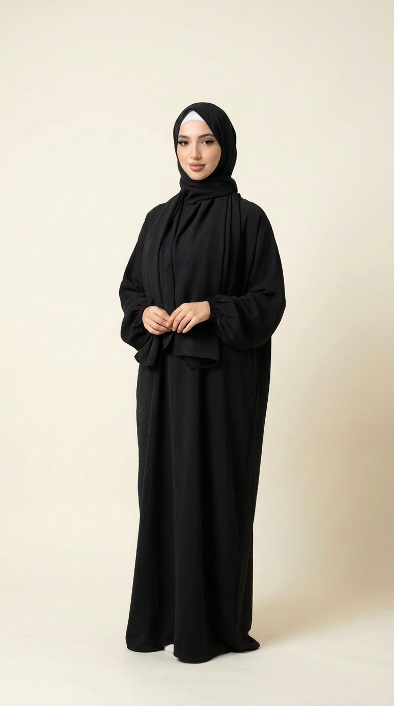 Basic Lace Free Classic Prayer Abaya