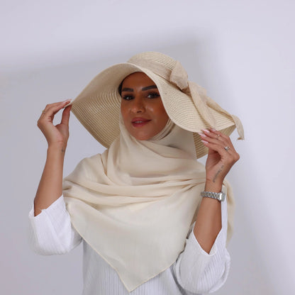 Elegant Summer Hat + Separate Matching Hijab