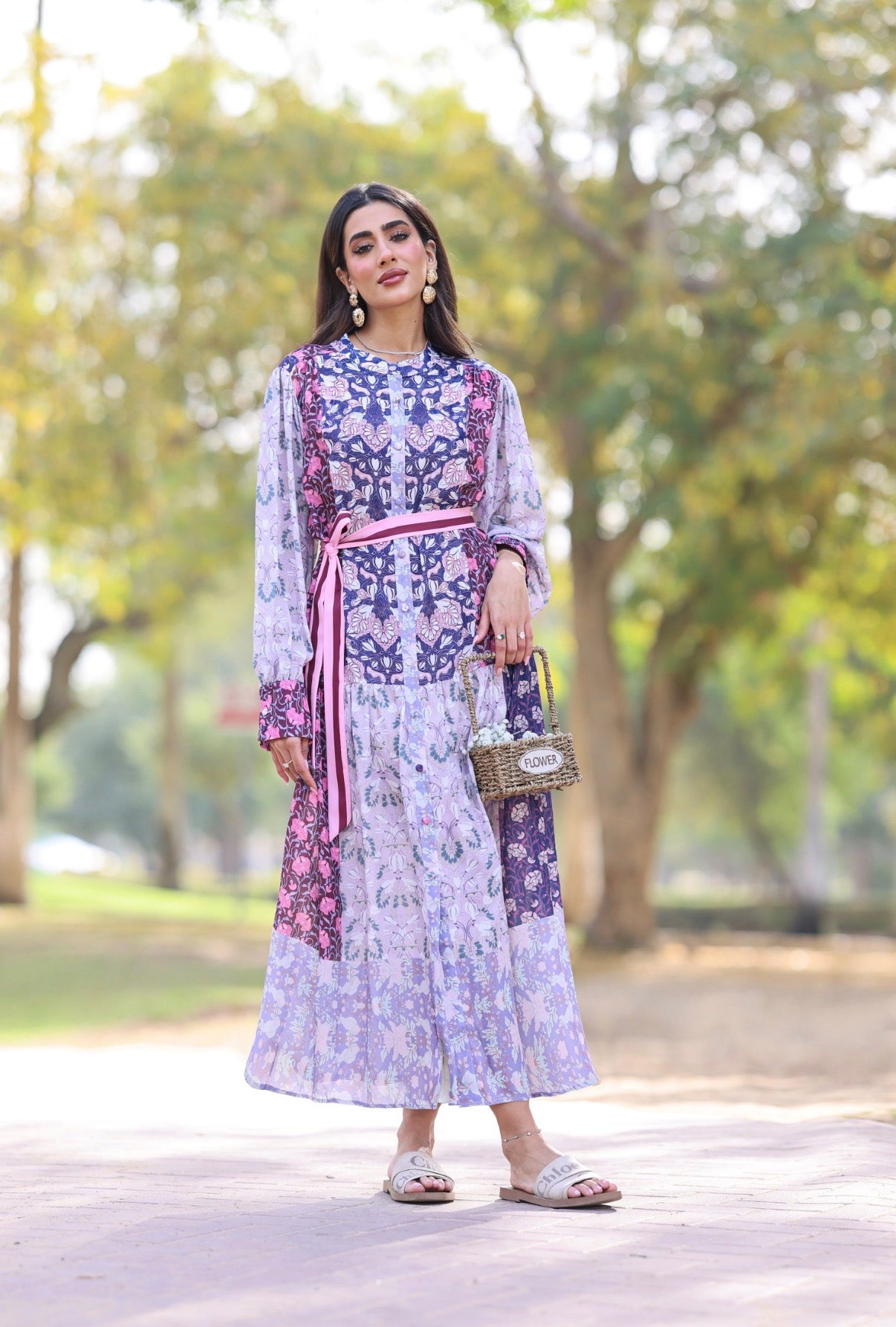 Warda Dress with Belt