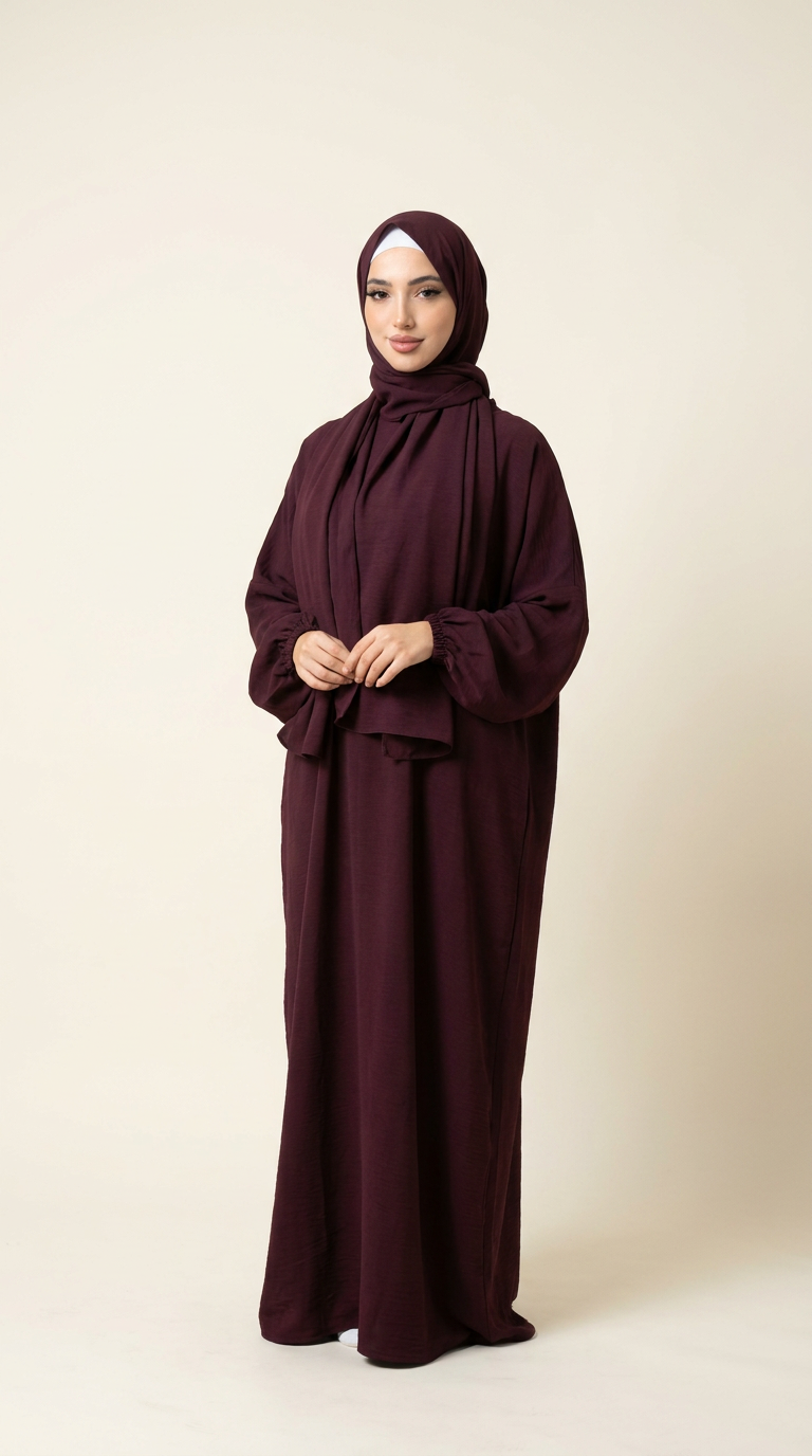 Basic Lace Free Classic Prayer Abaya