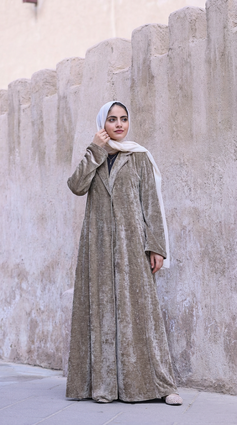 Velvet Blazer Abaya