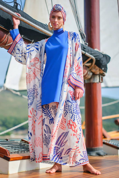 Blue Marine Belted Paero Cashmayo