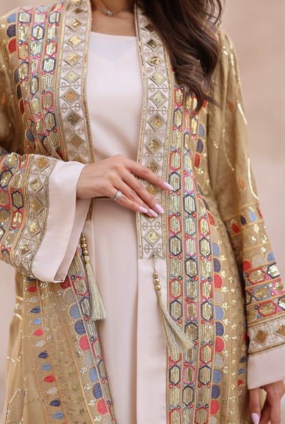 Al Farah Bisht (three colors) - بشت الفَرَح