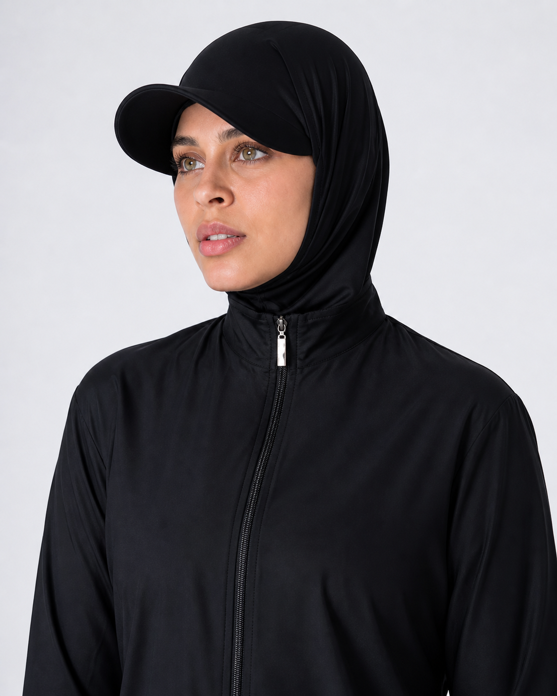 One Piece Swim Cap with Attached Hijab