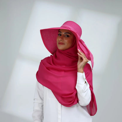 Elegant Summer Hat + Separate Matching Hijab