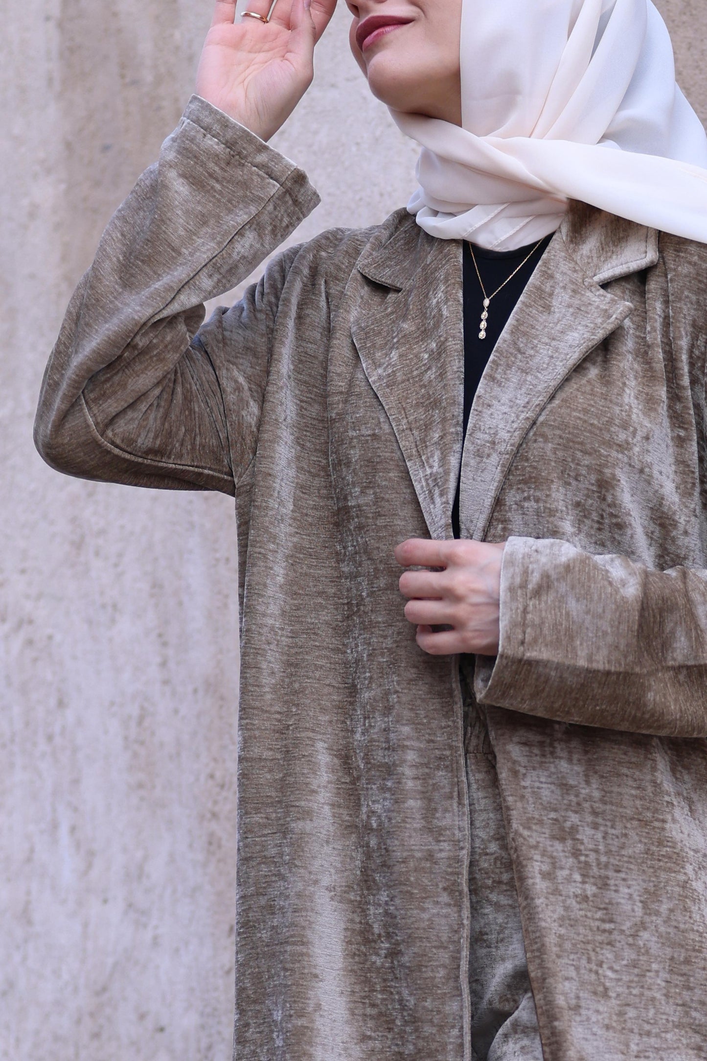 Velvet Blazer Abaya