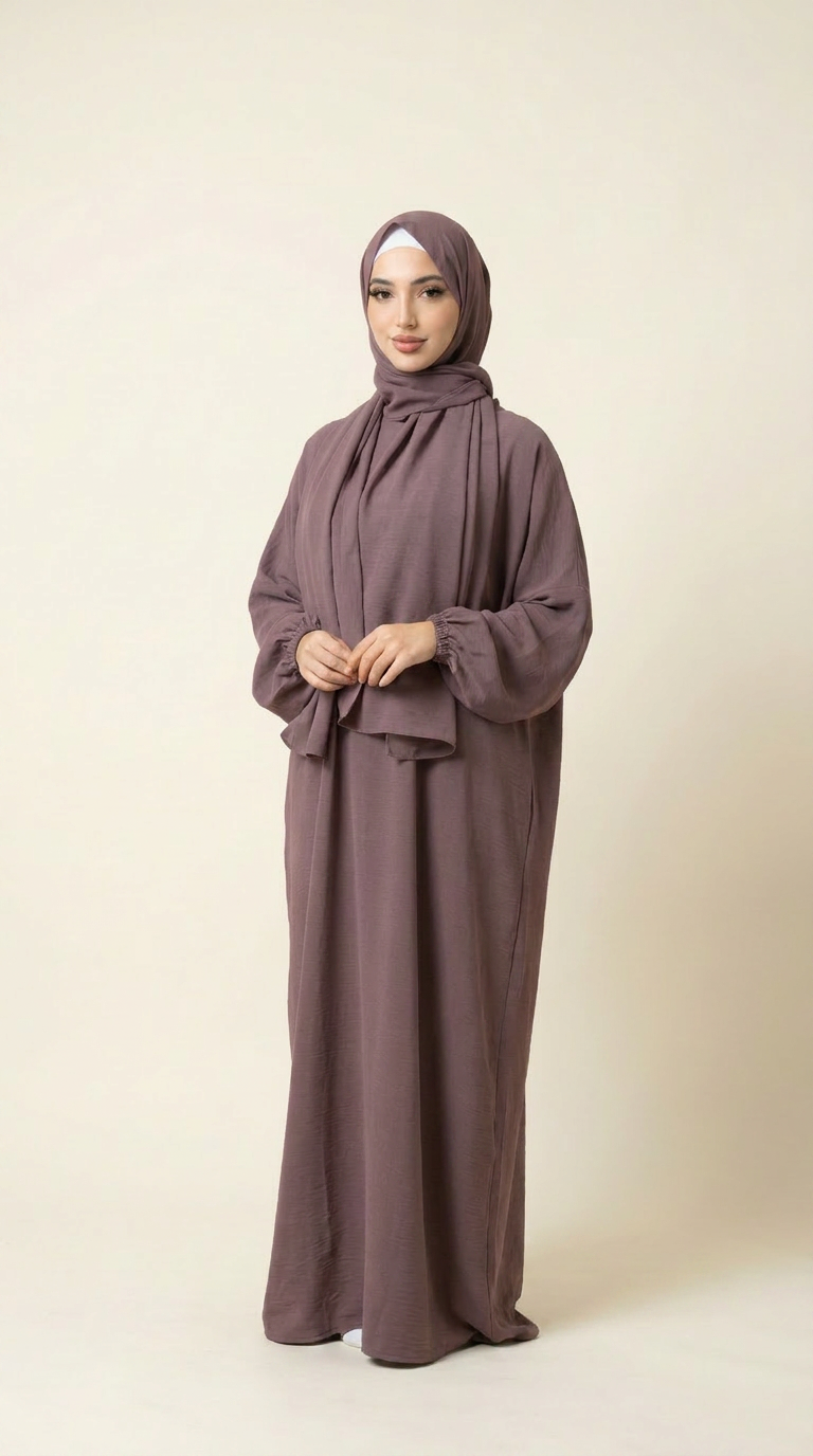 Basic Lace Free Classic Prayer Abaya