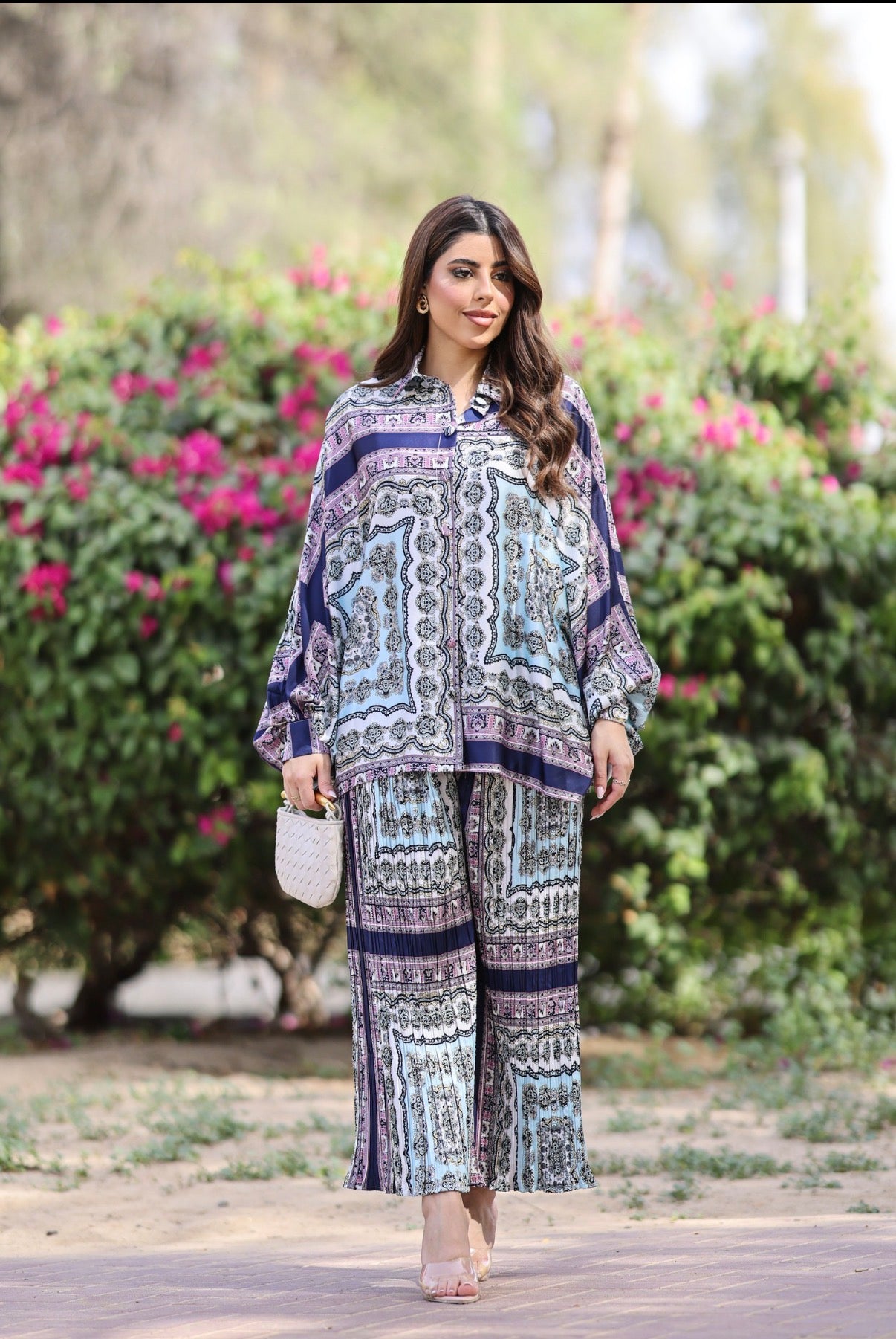 Aster Set with Plissé Pant