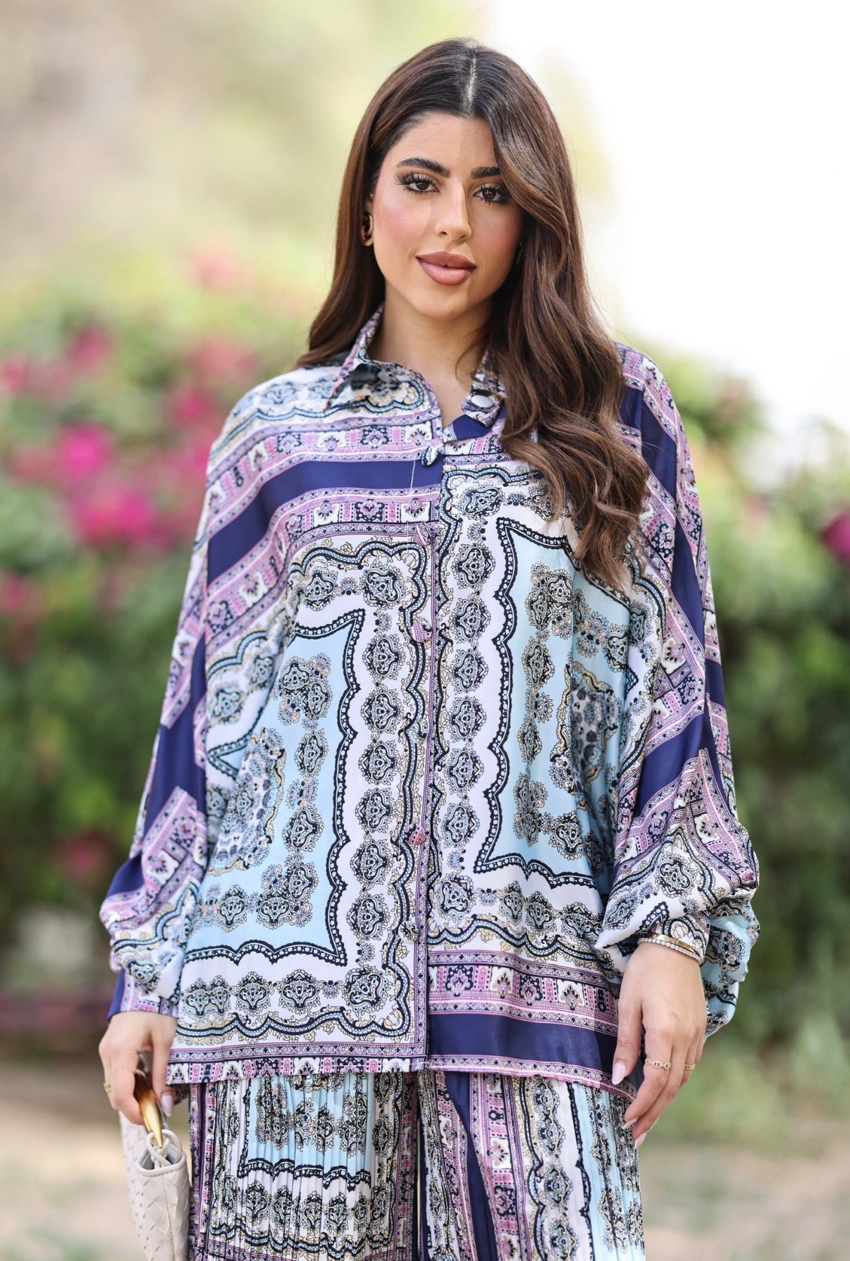 Aster Set with Plissé Pant