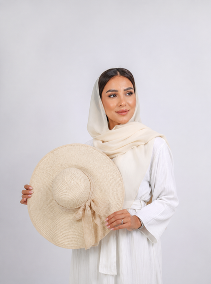 Elegant Summer Hat + Separate Matching Hijab