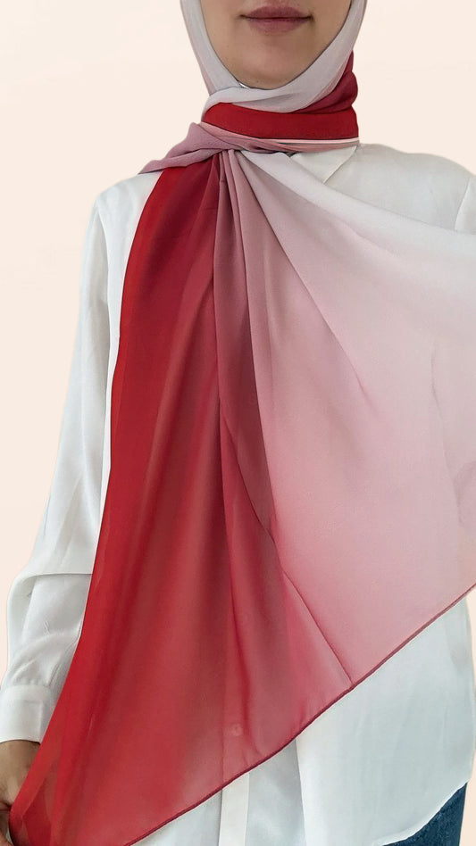 Ombre Crepe Chiffon Hijab