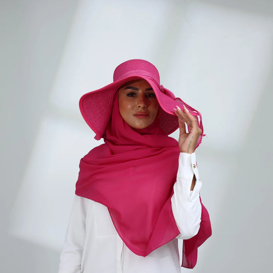 Elegant Summer Hat + Separate Matching Hijab