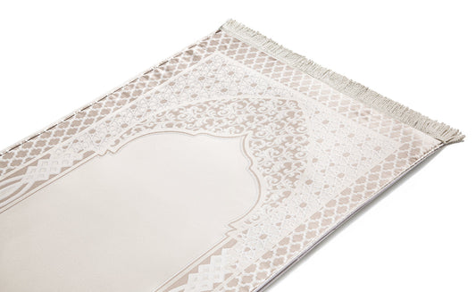 Andalus Beige Prayer Mat