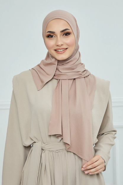 Adjustable Summer Hat +
 Matching Hijab - Taupe