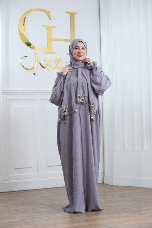 Dolka Dot Classic Prayer Abaya