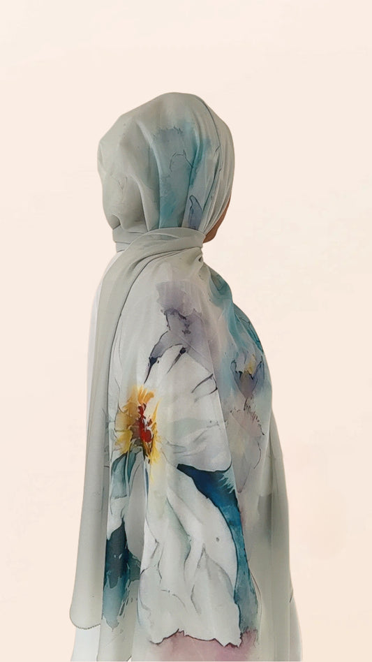Daffodil Dreams Crepe Chiffon Hijab