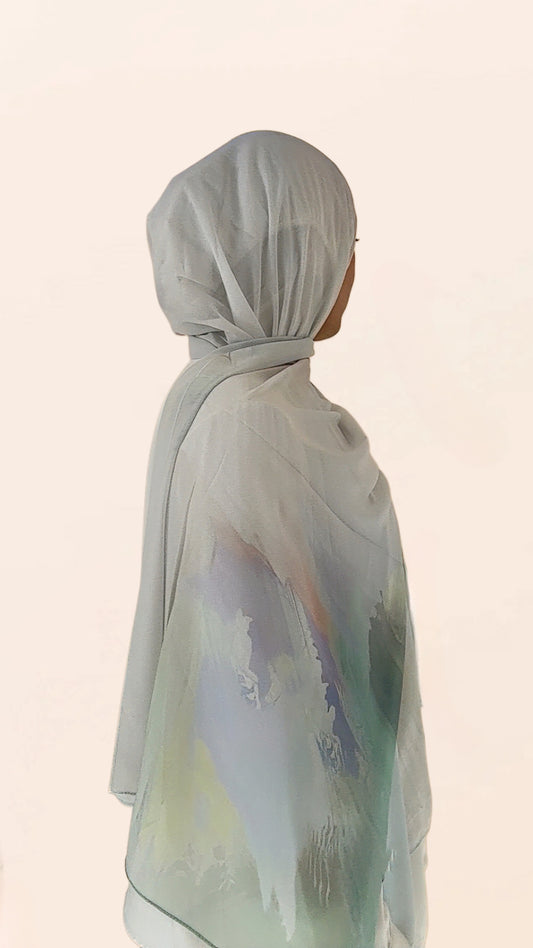 Pastel Hues Crepe Chiffon Hijab